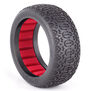 1/8 Chain Link Super Soft Tires, Red Inserts (2): Buggy