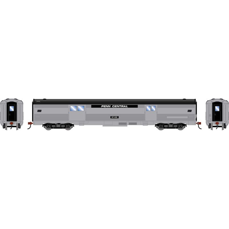 HO RND Streamline Baggage Car, PC #9145