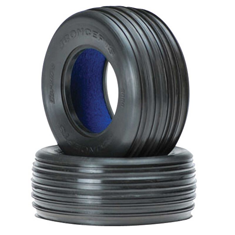 1/10 Carvers 2.2” Front Short Course Tires and Inserts, Green Compound (2)