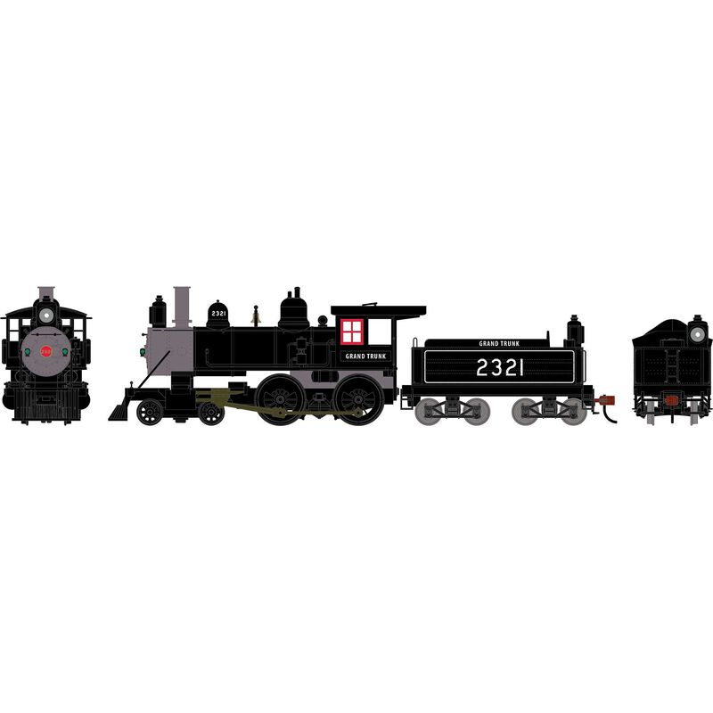 HO ATH 4-4-0 Steam Locomotive w/DCC & Sound, GTR #2321