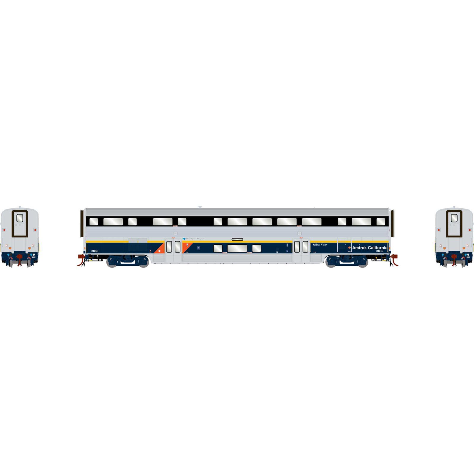 HO M-K California Dining Car with Lights, CDTX #8806