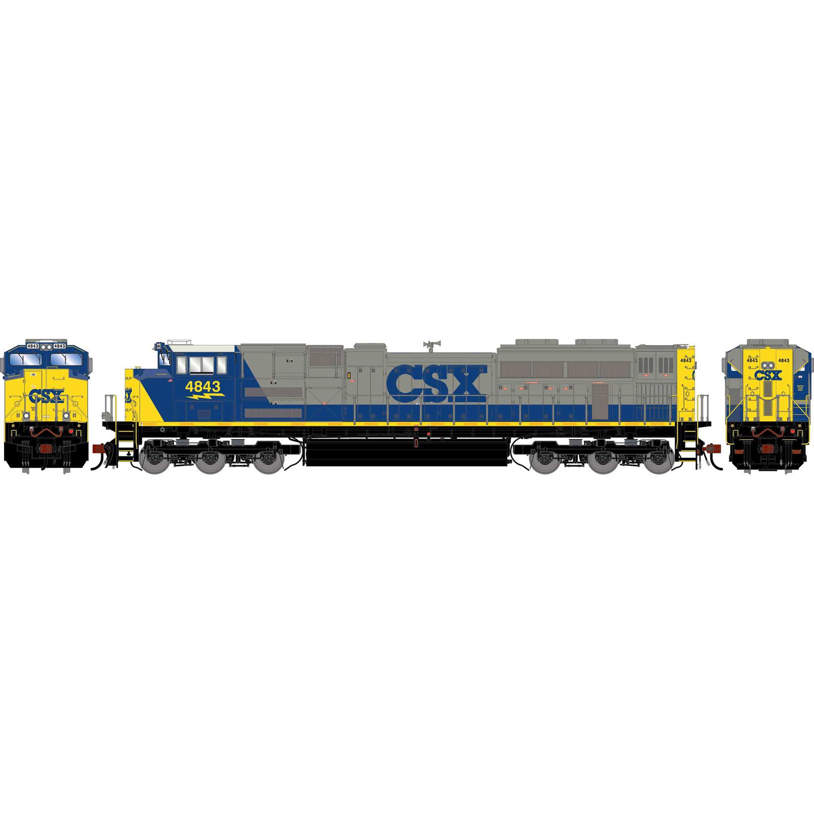 HO GEN SD70ACE Locomotive, Legendary Liveries CSXT #4843