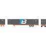 HO ATH 53' Chassis w/Container, Chassis- LSFZ #134489, Container- TRBU #534381-1