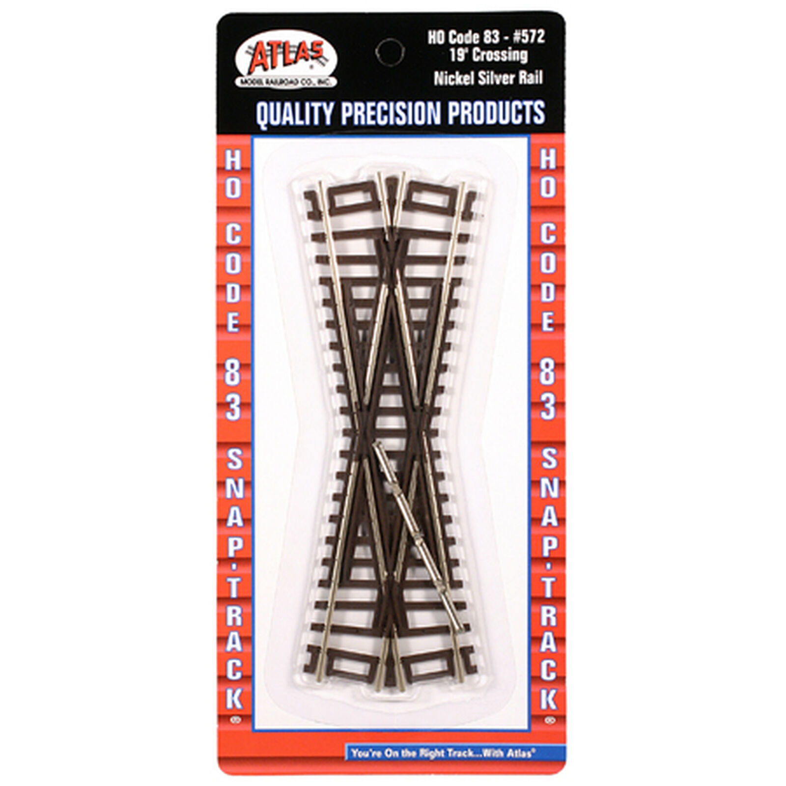 HO Code 83 19 Degree Crossing