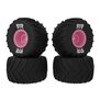 dBoots Chevron MT Tire Set Glued, Pink (2): GROM