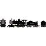HO ATH 4-4-0 Steam Locomotive w/DCC & Sound, ATSF #0127