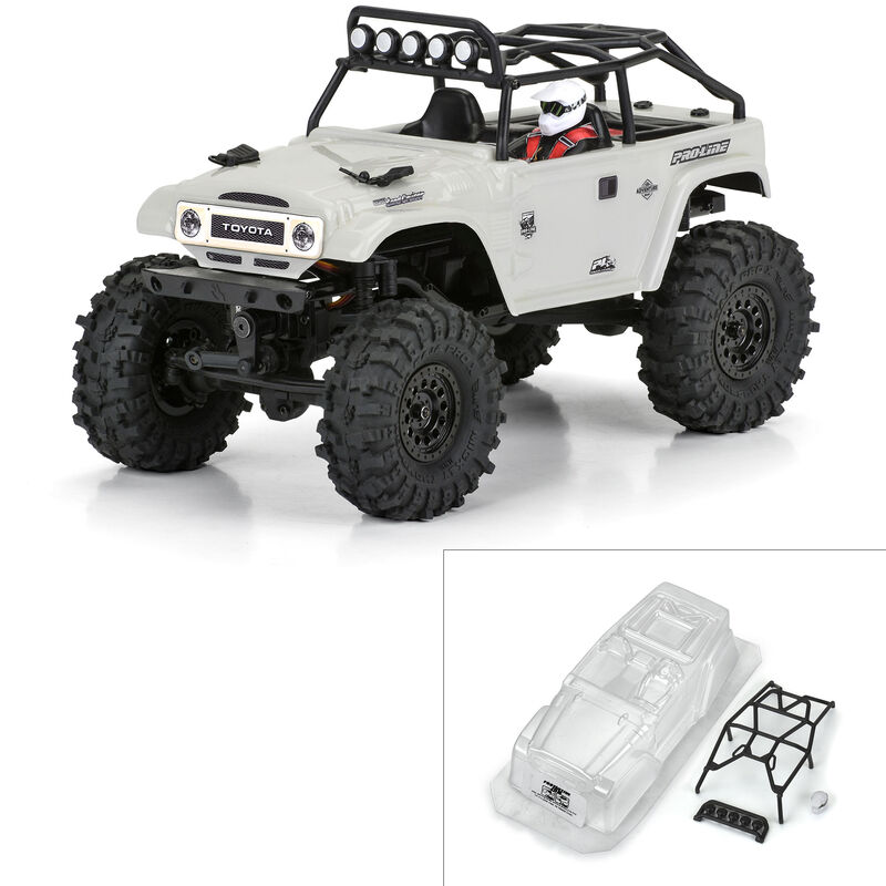 1/24 1979 Toyota Land Cruiser FJ40 Clear Body with Trail Cage: SCX24