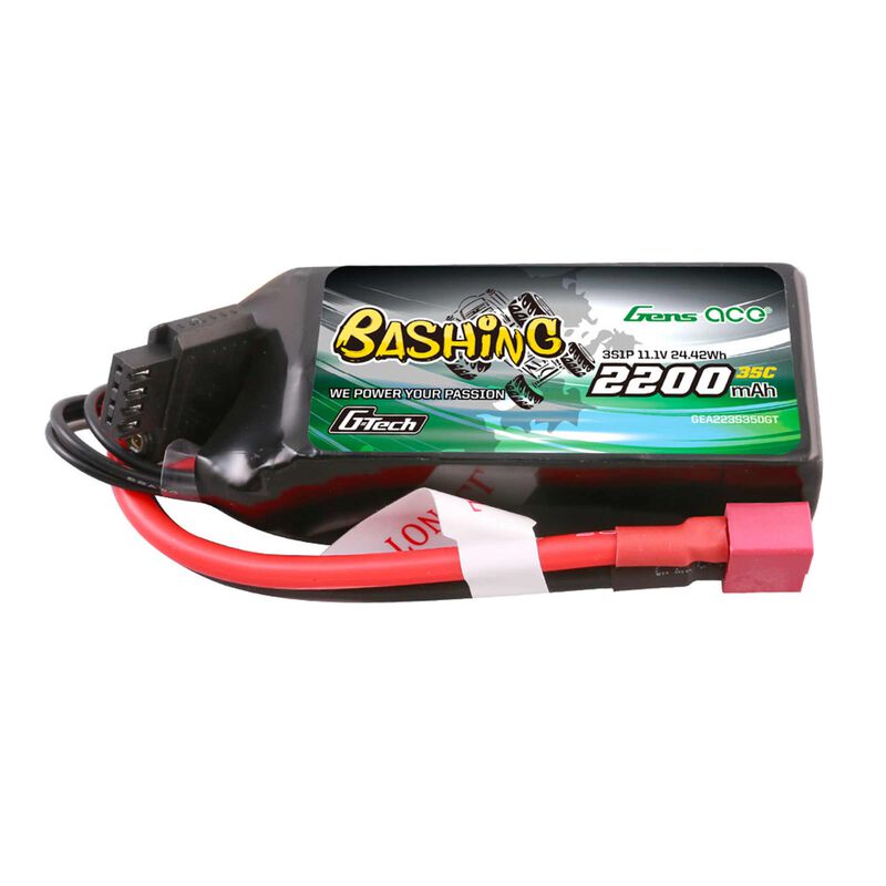 11.1V 2200mAh 3S 35C G-Tech Bashing LiPo Battery: Deans