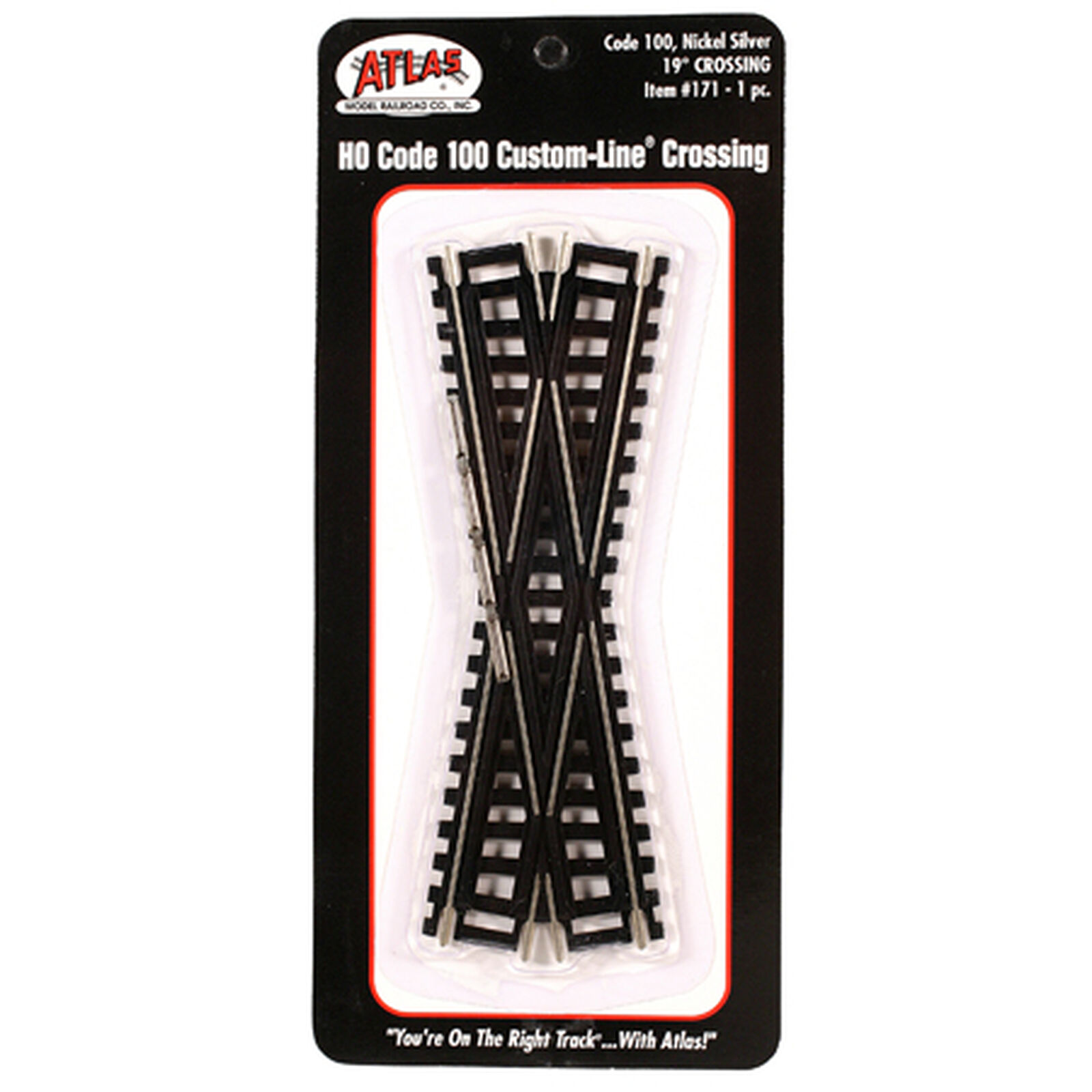 HO Code 100 19 Degree Custom Crossing