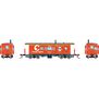 HO GEN ICC Bay Window Caboose w/Lights, BO 'Chessie/BO CCH Caboose' #903747