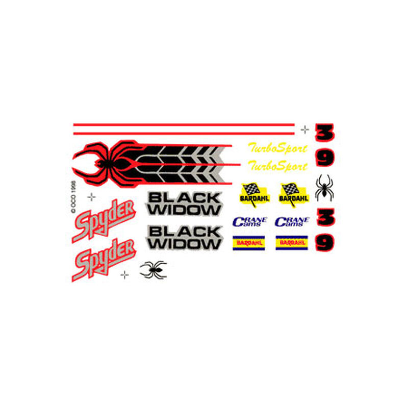 Dry Transfer Decals, Spyder