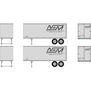 HO 25' Trailers, NdeM #1063, #1085 (2)