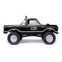 1/24 SCX24 1967 Chevrolet C10 4X4 RTR Brushed Rock Crawler (Battery & Charger Included), Black