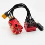 VoltEagle Power System: EagleTech Brushless ESC & Voltmaster 3650 10.5T Brushless Motor, 1/10 Traxxas 4-Tec Drift Car (Red)