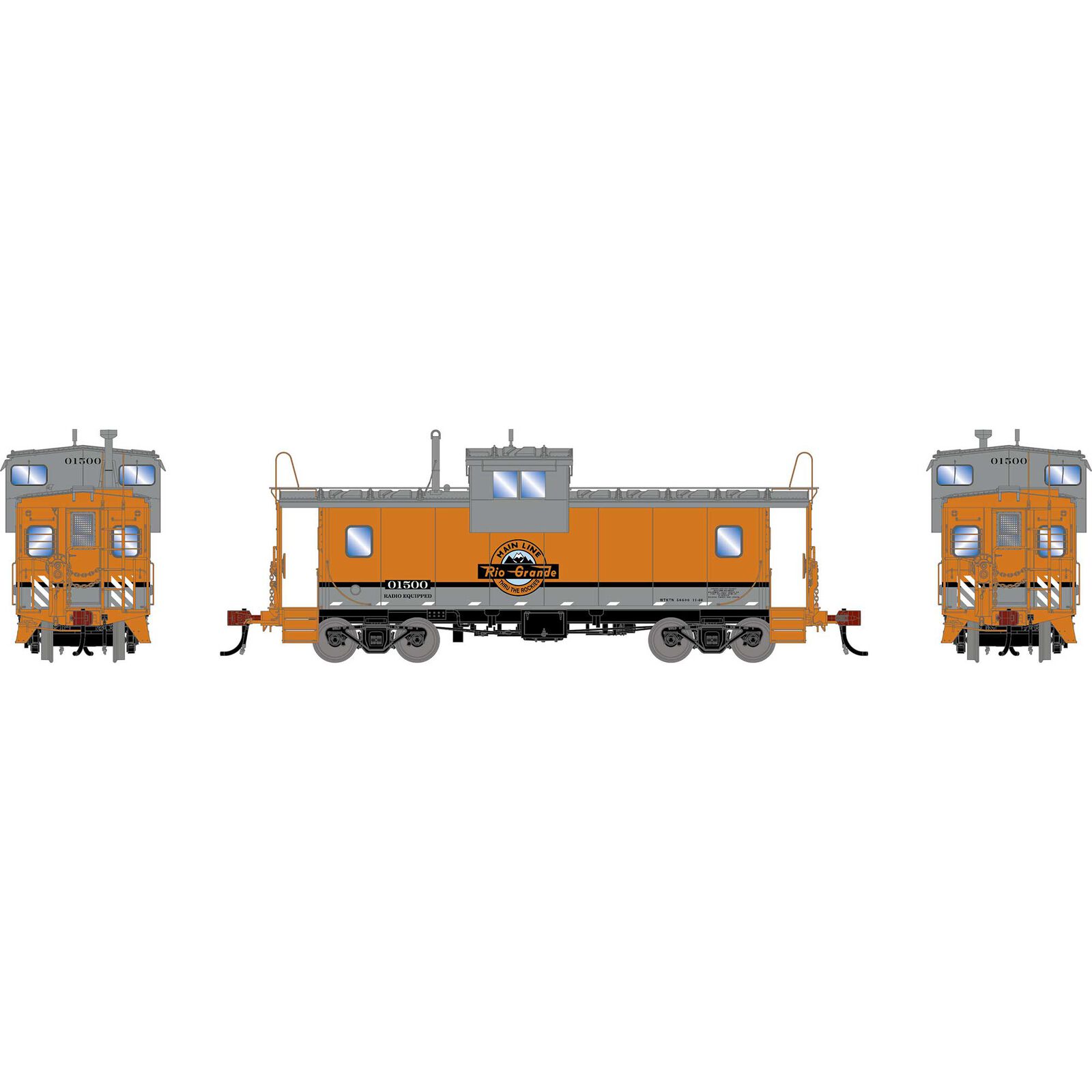 HO GEN ICC Wide-Vision Caboose Lights & Sound, DRGW #01500