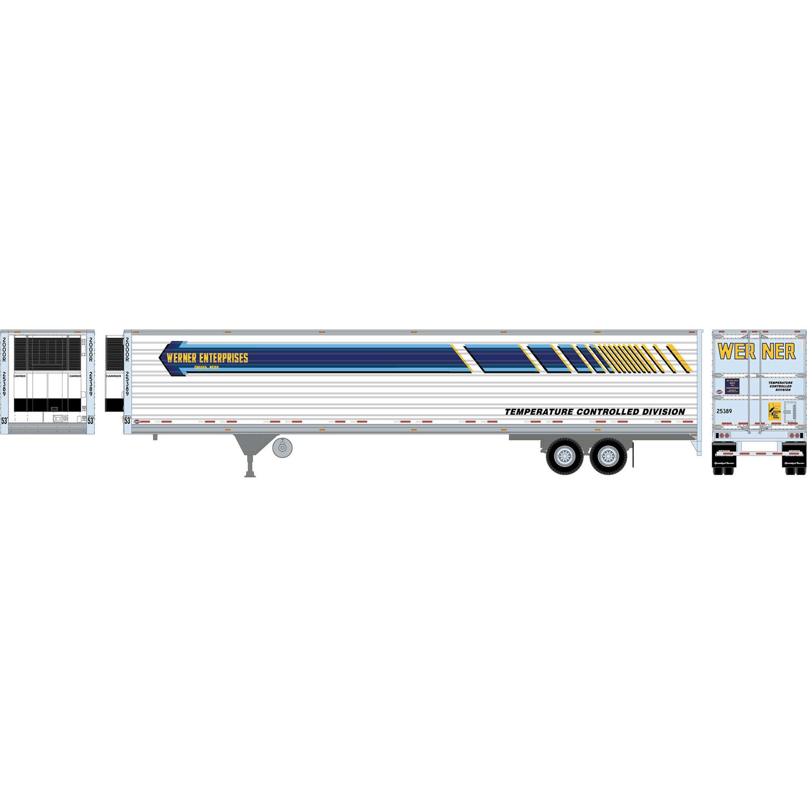 HO ATH 53' Utility Reefer Trailer, Werner #25389