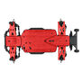 Bash Armor Chassis Protector (Red) for ARRMA 3S Short WB