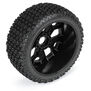 1/8 Thrasher F/R Buggy Tires MTD 17mm Black Ripper Wheel (2)