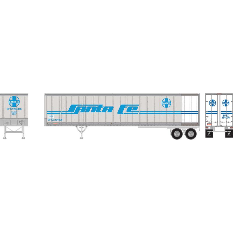 HO RTR 45' Fruehauf Z-Van Trailer, SF #254006