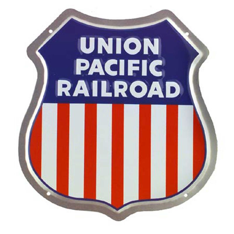 8" Die-Cut Metal Sign, UP