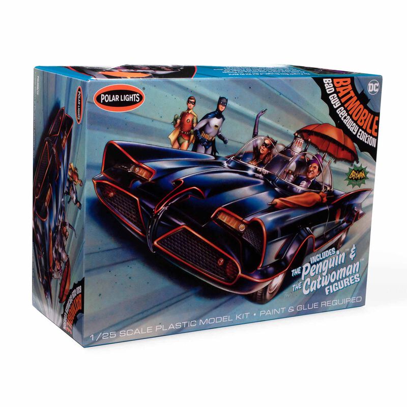 1/25 1966 Batmobile with Catwoman & Penguin Figures