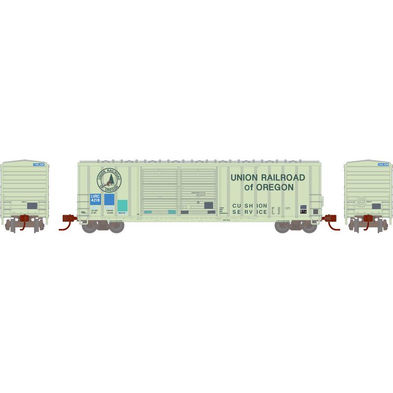 N 50' FMC DD Offset Box Car, Primed For Grime LVRC Ex-UO #4219