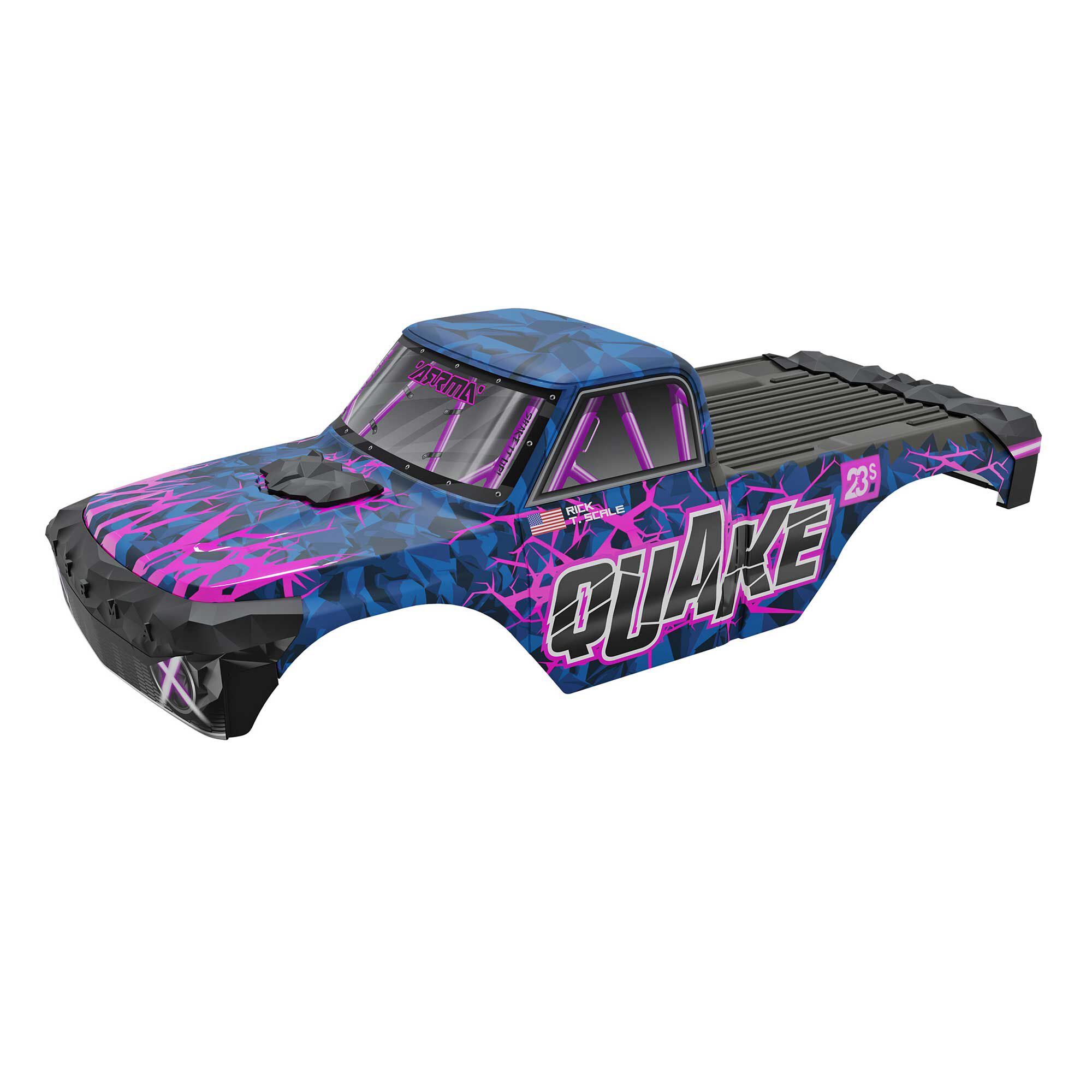 ARRMA QUAKE Painted Decaled Trimmed Body Set, Purple | Tower
