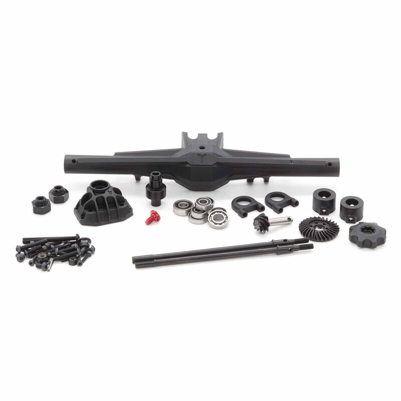 Rear Straight Axle Set, 1/10 H10 Optic 4x4 Trail Buggy