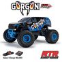 1/10 GORGON 2WD RTR Brushed Monster Truck (Battery & Charger Included), Blue