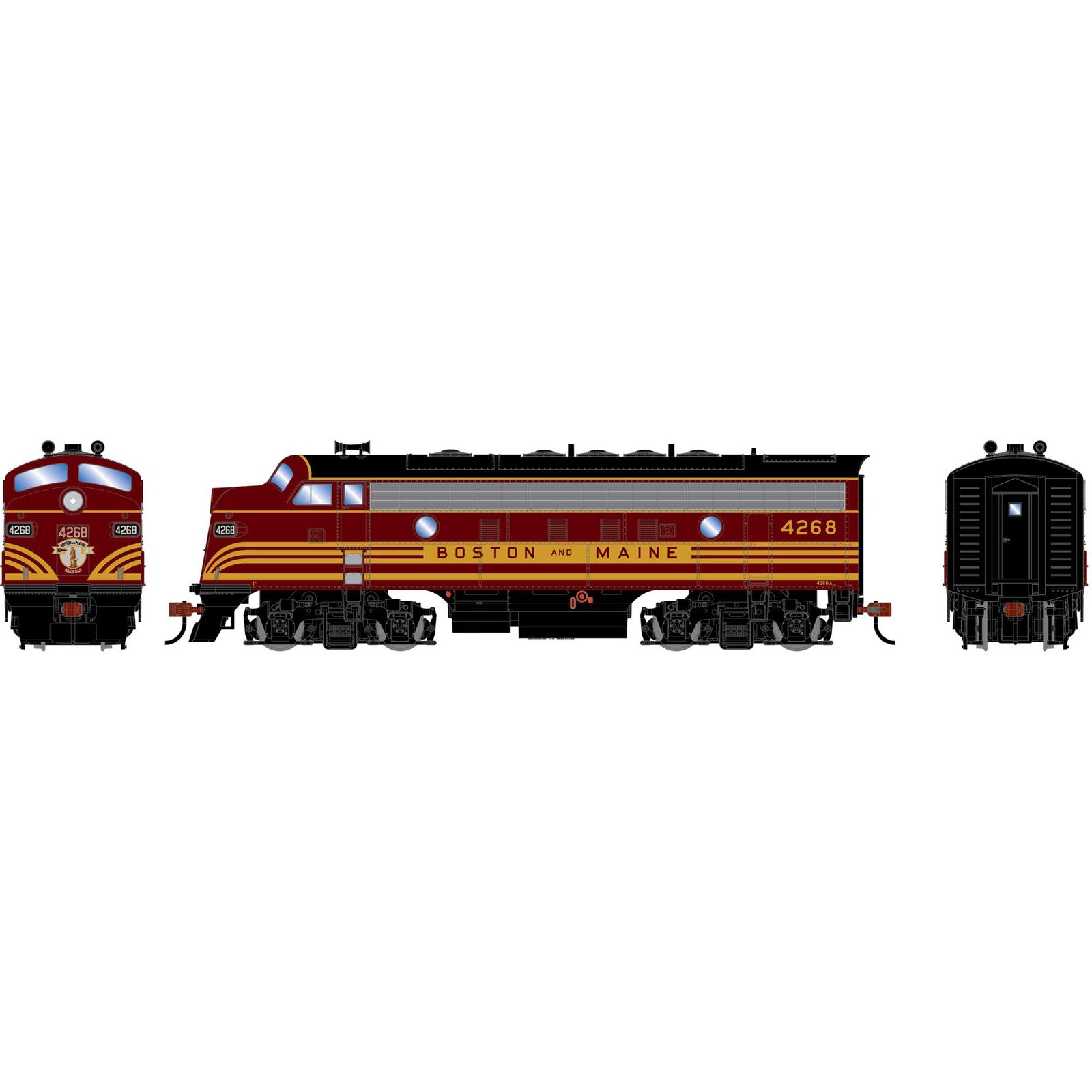 HO RND F7A Locomotive DCC-Ready, BM #4268