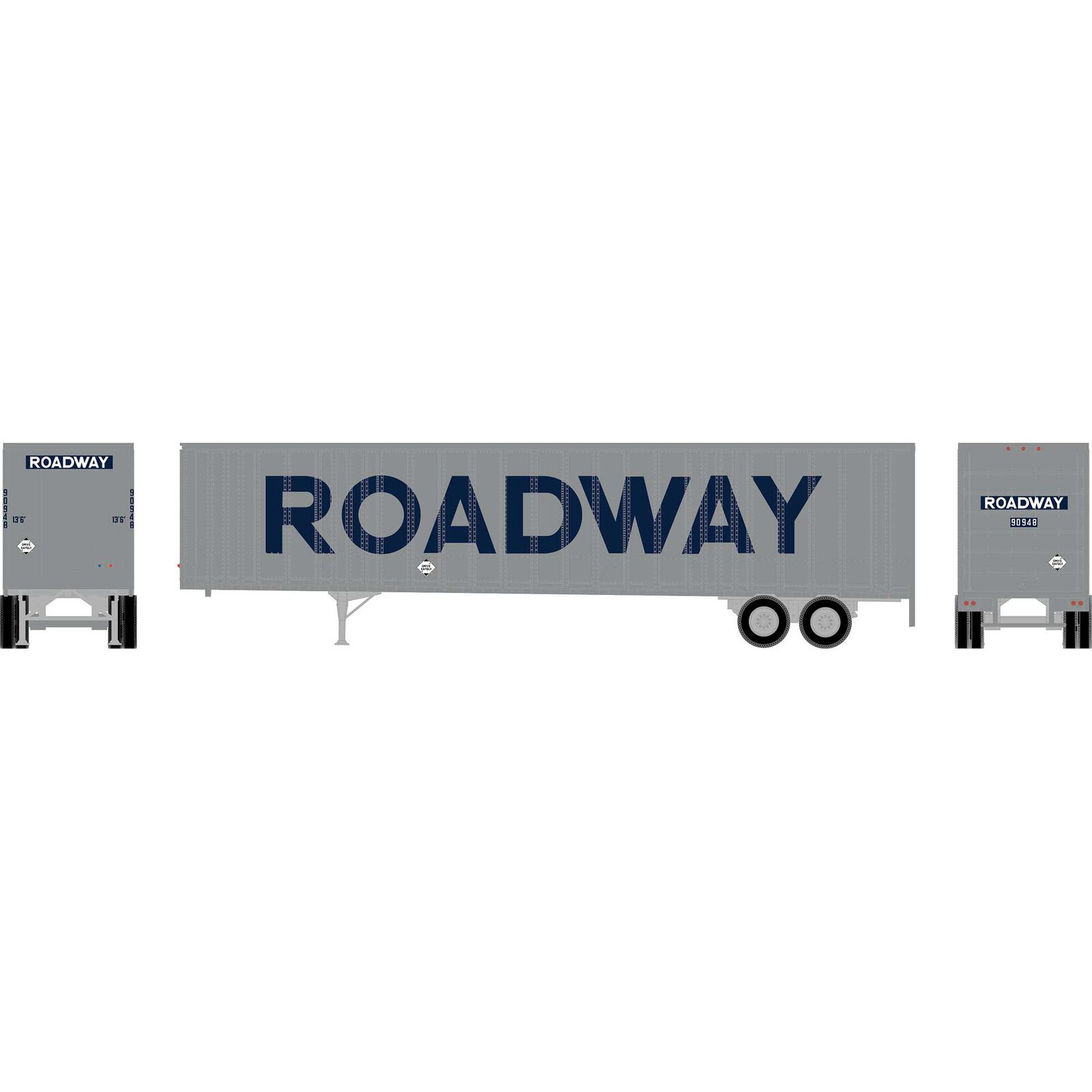 HO ATH 48' Wedge Trailer, Roadway #90948
