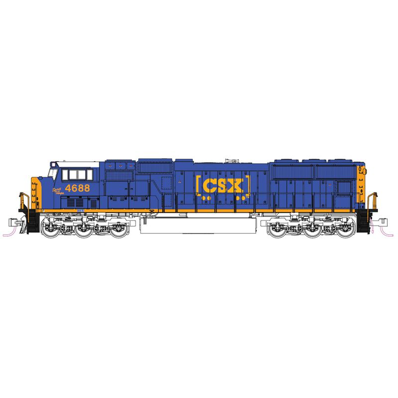 N SD70M Flat Radiator Locomotive, CSX "Spirit of Tampa" #4688