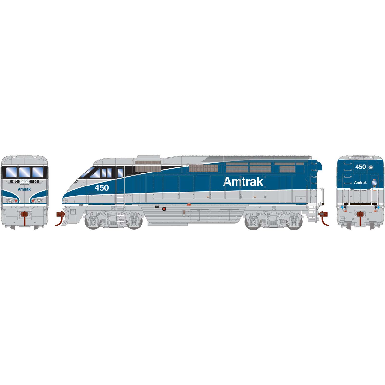 HO F59PHI Locomotive, AMTK #450