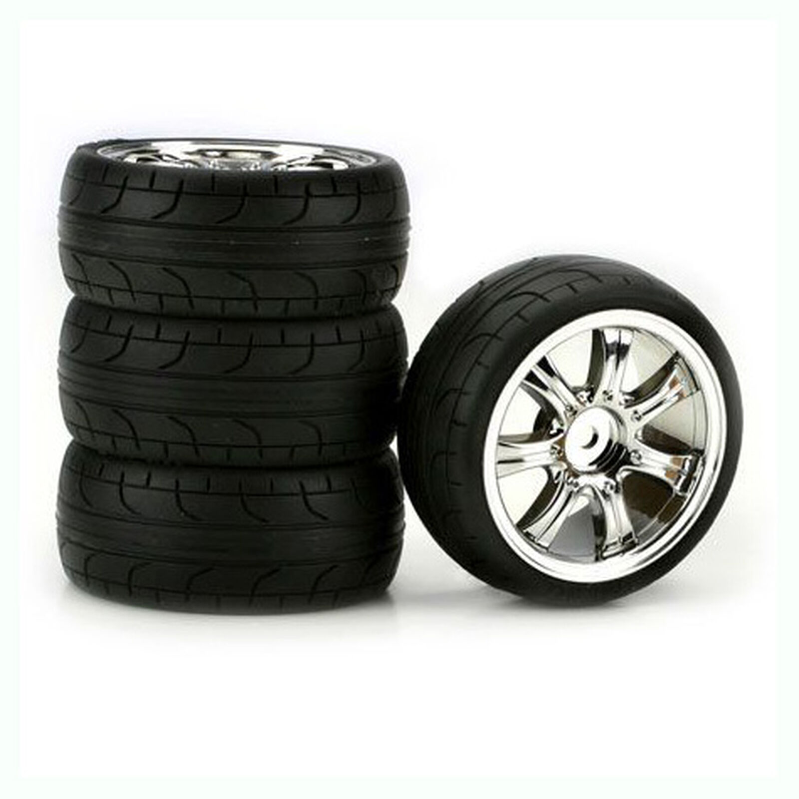 7-Spoke Chrome 2mm Off-Set ST, Radial (4)