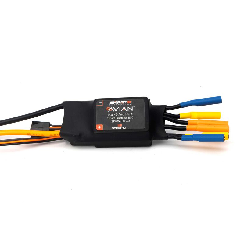 Avian Dual 40-Amp Brushless Smart ESC, 3S - 6S