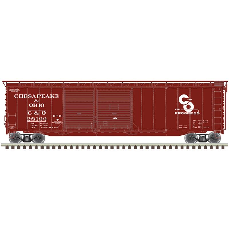 HO 50' Postwar Box Car Chesapeake & Ohio* 28124