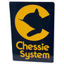 8" Die-Cut Metal Sign, Chessie