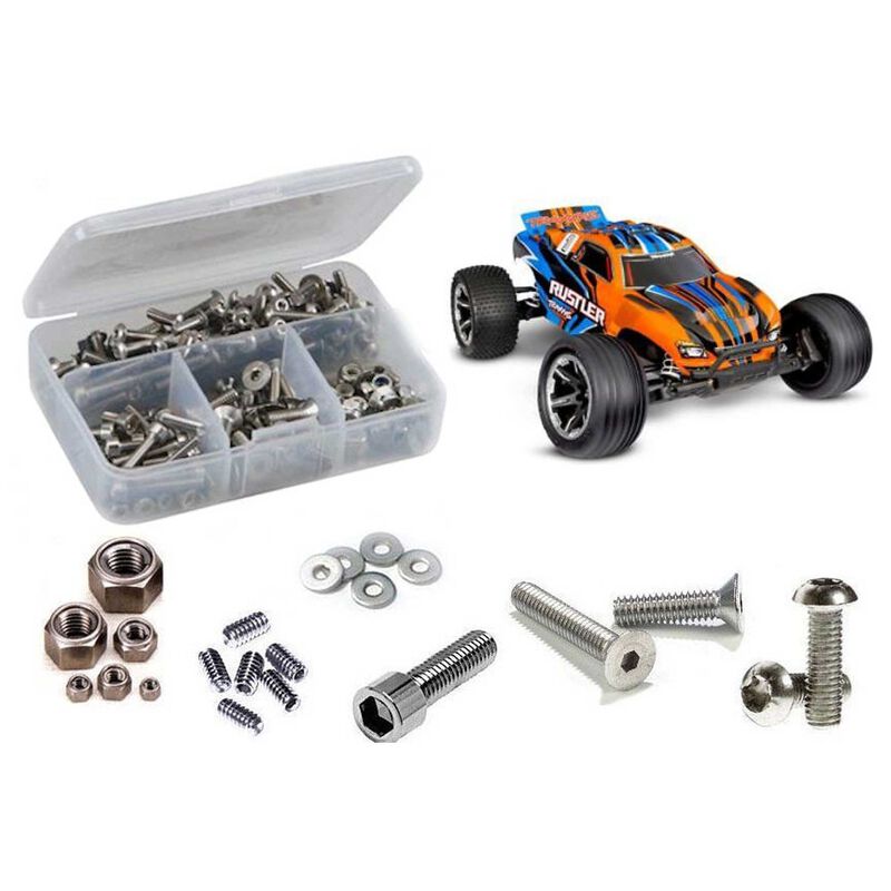 Stainless Steel Screw Kit, 1/10 Traxxas Rustler XL5