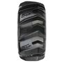 1/8 Dumont F/R 3.8" MT Tires Mounted 17mm Black Raid (2)