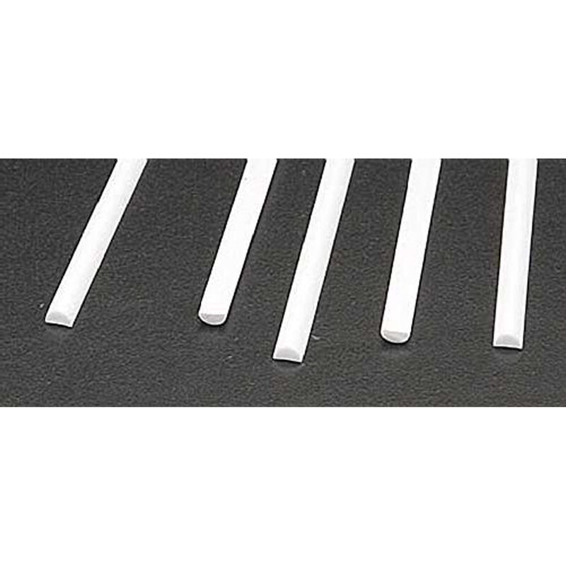 MRH-125 Half-Round Rod,.125 (5)