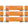 HO ATH 50' FMC 5327 12' Plug Door Box Car, Primed for Grime RVPR #77031/77041/77057 (3)