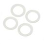 Snap-in Beadlock Rings, White (4): LMT 2.0
