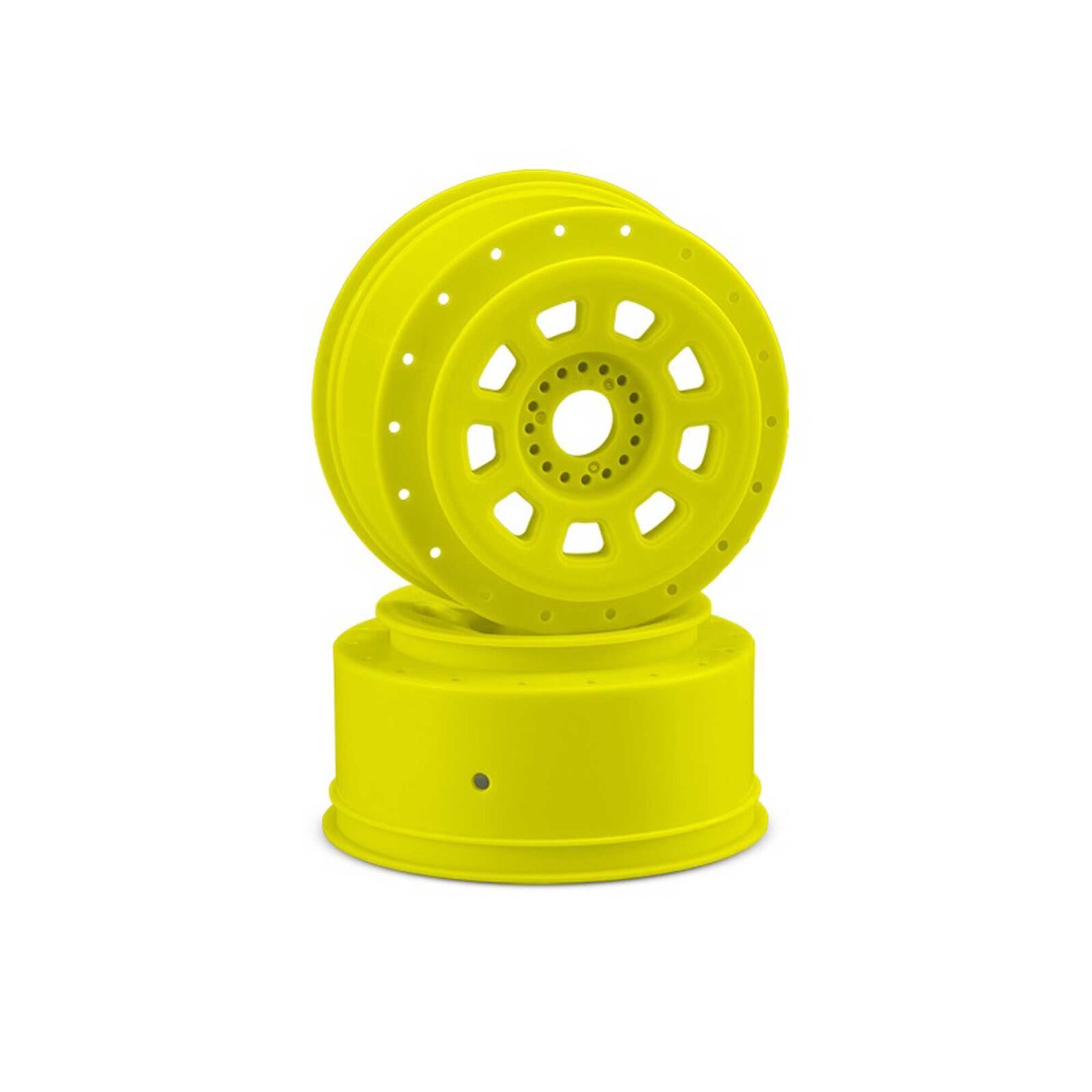 9-shot 17mm Hex SCT Tire Wheels, Yellow (2)