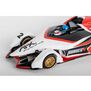 HO Formula N Mega G+ Slot Car, White & Red
