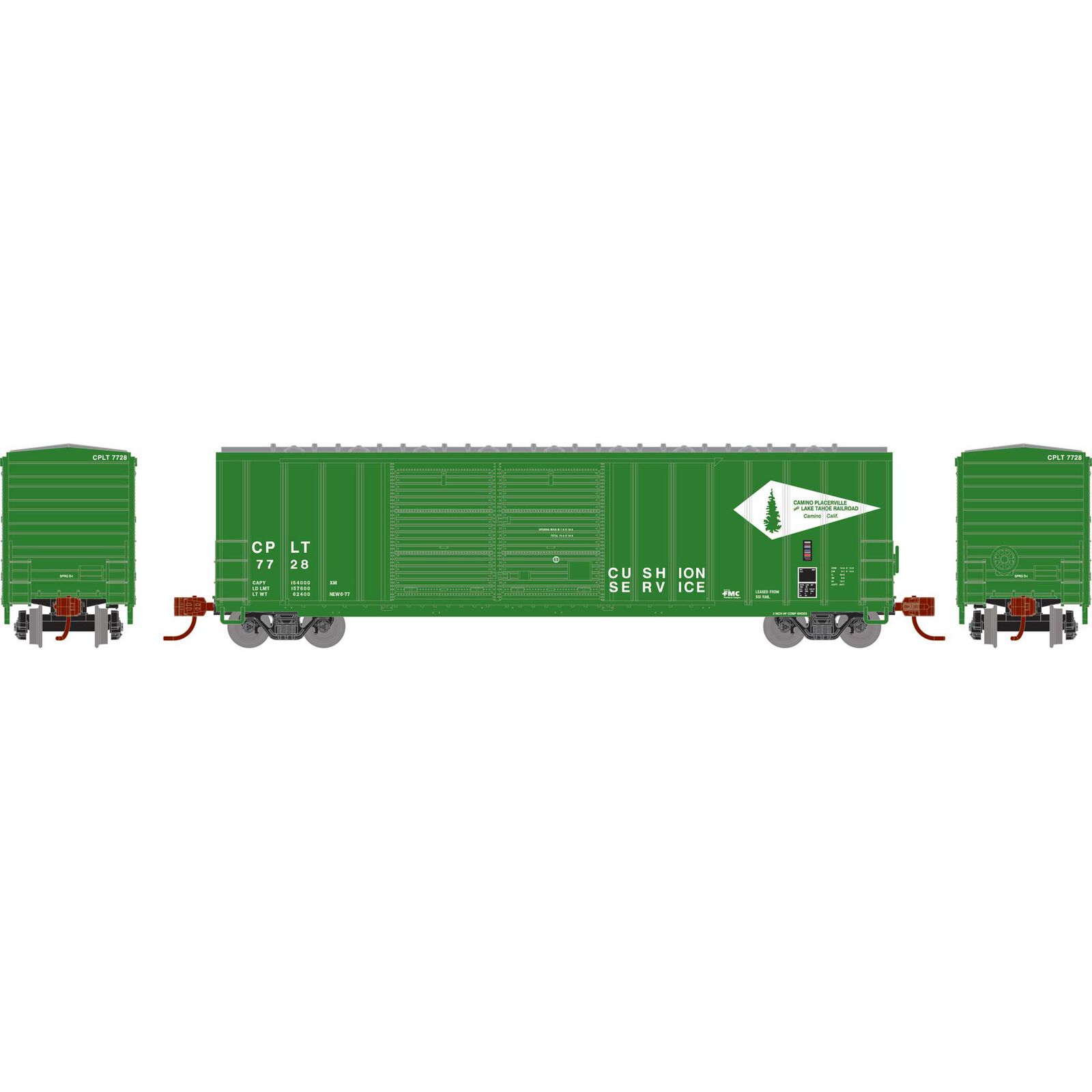 N 50' FMC DD Offset Box Car, CPLT #7728