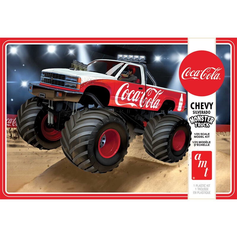 1/25 Coca-Cola 1988 Chevy Silverado Monster Truck Model Kit