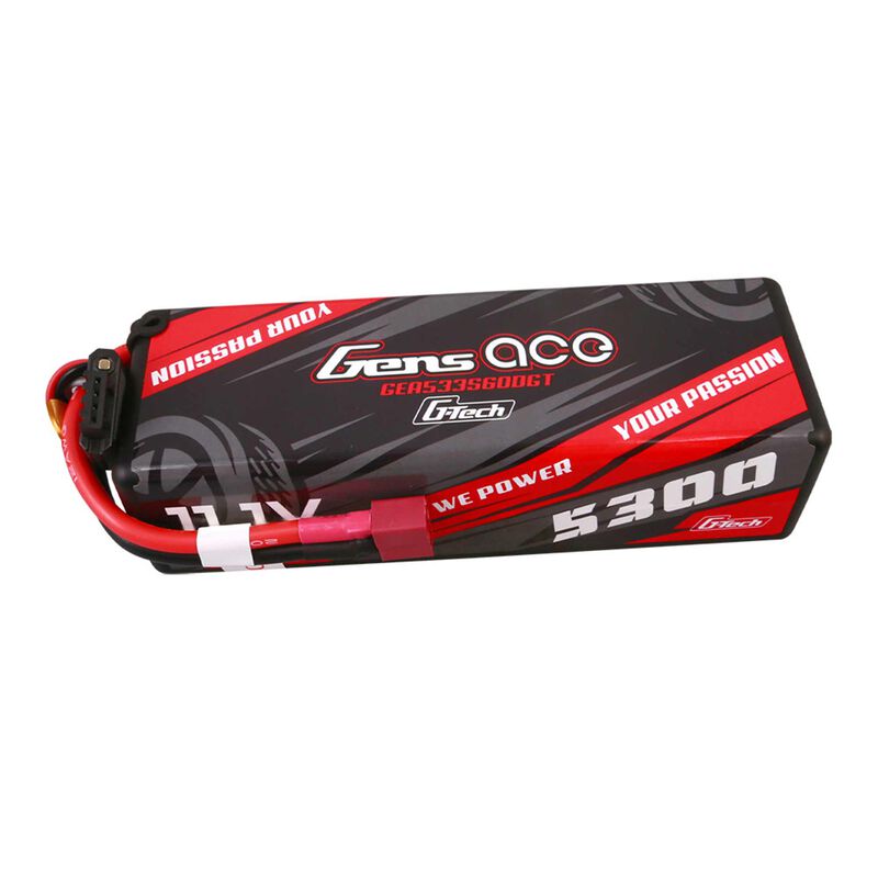 11.1V 5300mAh 3S 60C G-Tech Hardcase LiPo Battery: Deans