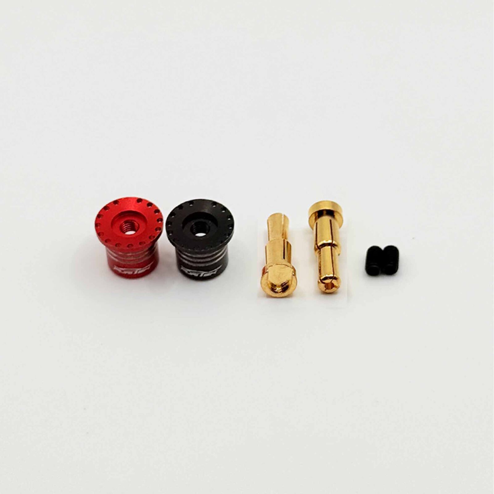 Heatsink Bullet Grips with 4-5mm Bullets, Black/Red