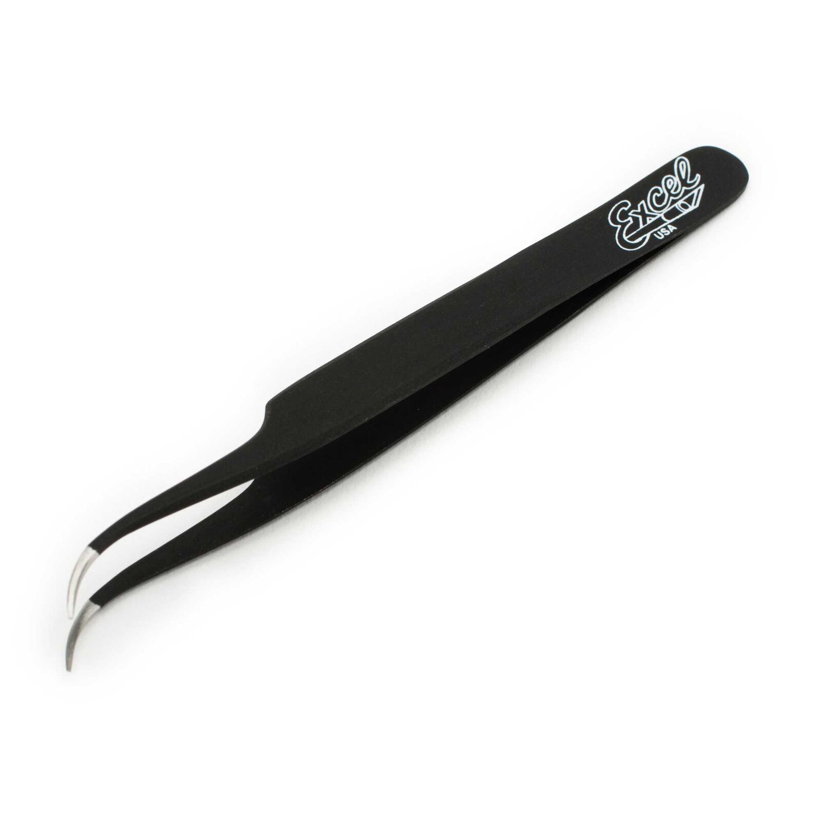 Slant Point Tweezers, Black