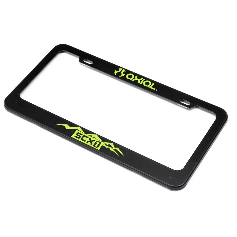 Axial SCX1 Steel License Plate Frame, Green
